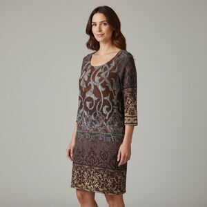 Chris McLaughlin Womens 8P Bell Sleeve Fully Lined Dress